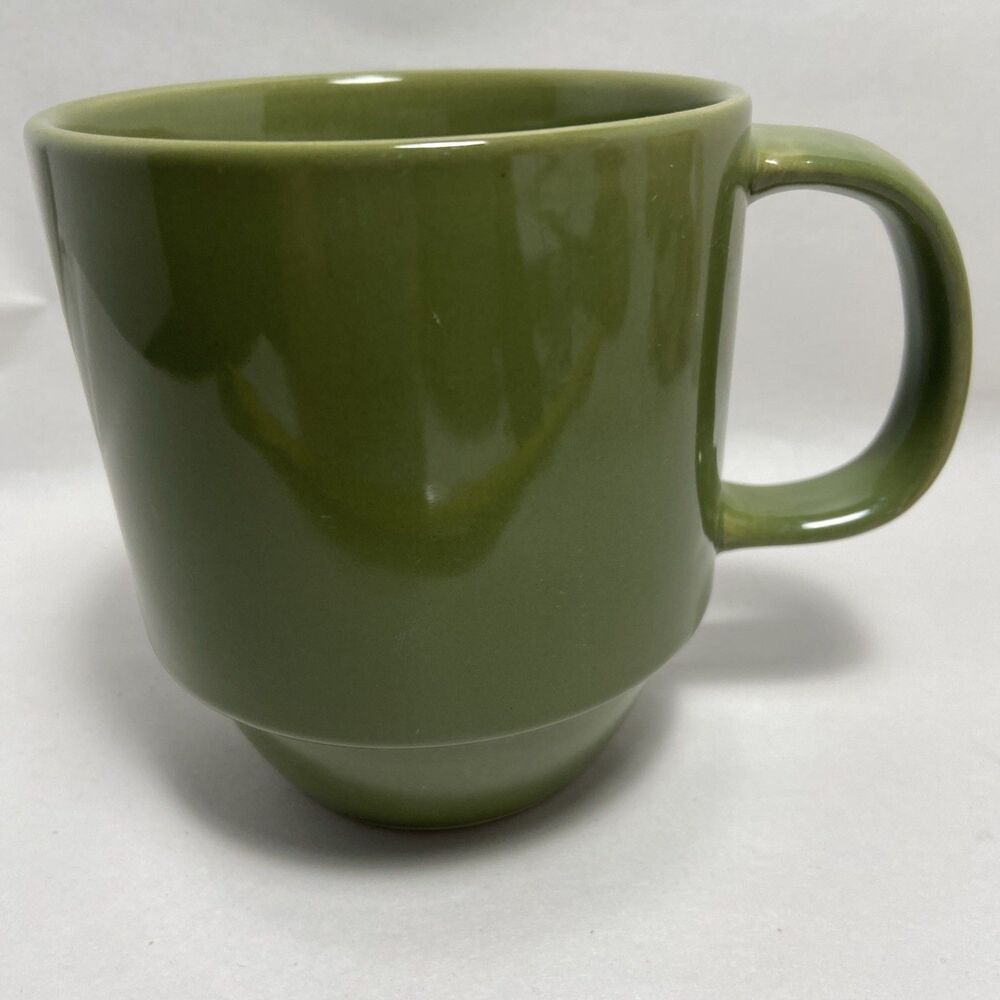 Mainstays Stackables Green Mug One Piece Heavy Ceramic
